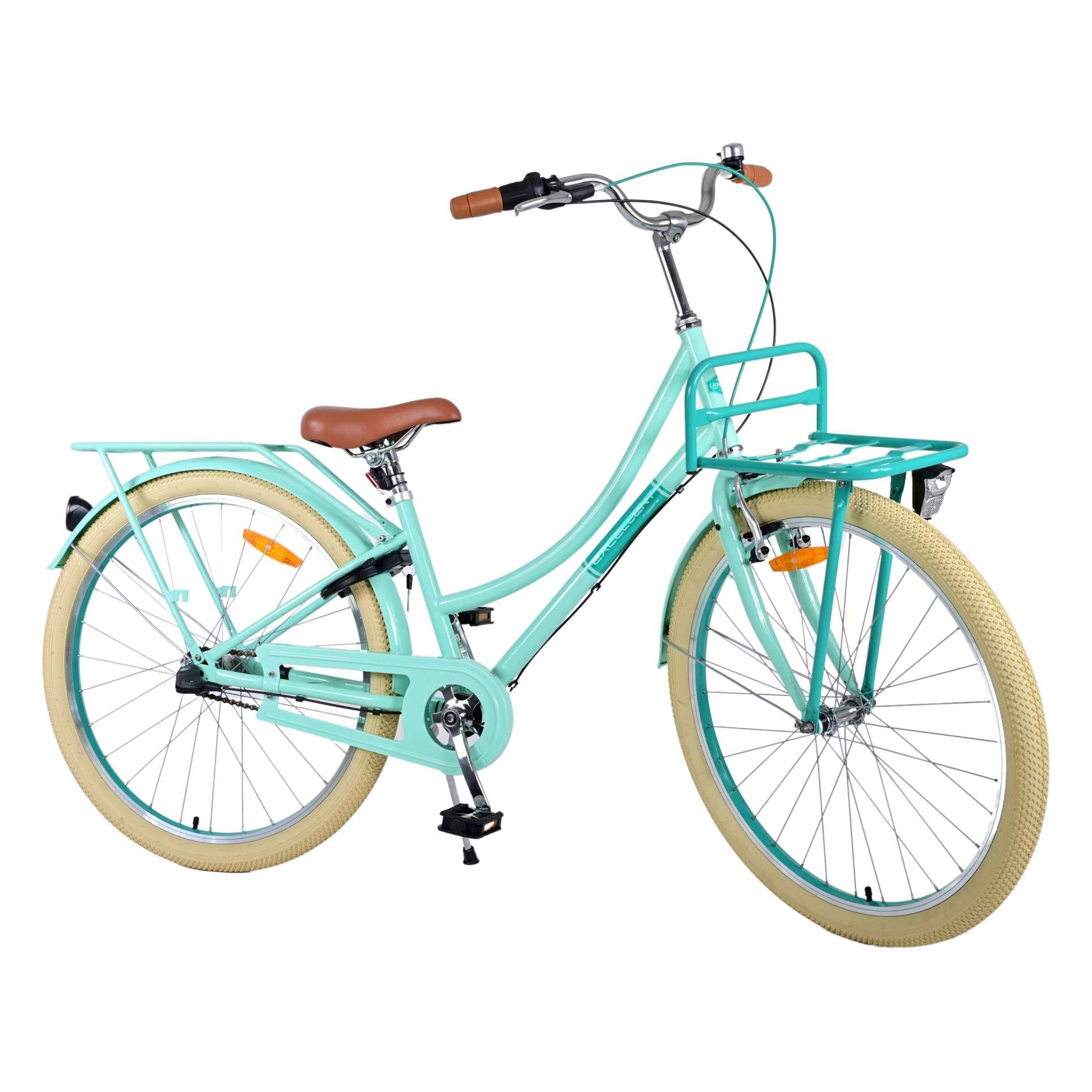 Volare Excellent Kinderfiets - Meisjes - 26 inch - Groen - Shimano Nexus 3 versnellingen (26") (26139)