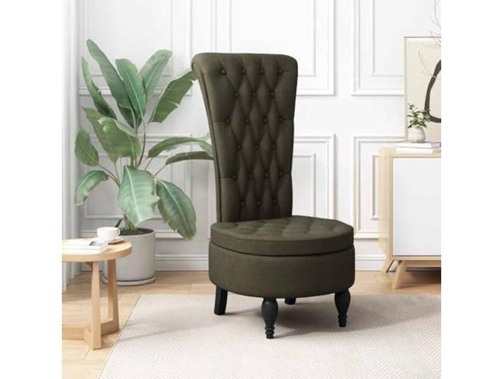 KGTKGTYER Schlafsessel, Kunstwildleder Sessel mit hoher Rückenlehne Olivegrün, Inklusive Fußstütze, Modernes Design für Wohnzimmer & Büro
