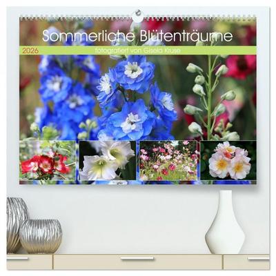 Sommerliche Blütenträume (hochwertiger Premium Wandkalender 2026 DIN A2 quer), Kunstdruck in Hochglanz