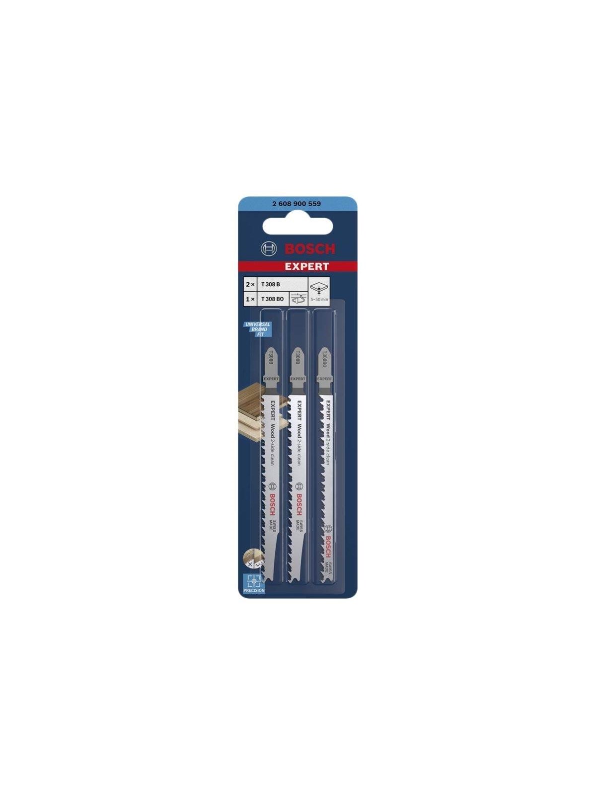 Bosch EXPERT Wood 2-side clean Jigsaw Blade Set