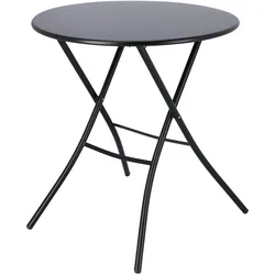 Outdoor Klapptisch Fiam Sirio, rund schwarz