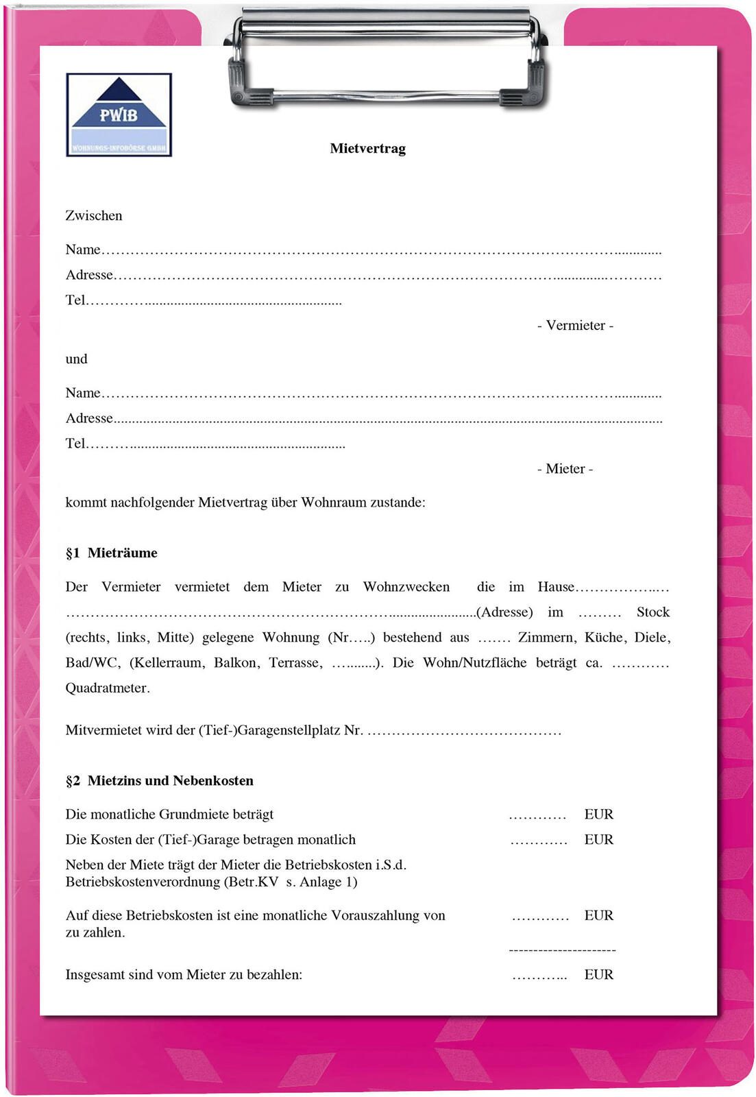 LEITZ Klemmbrettmappe WOW DIN A4 pink 41990023