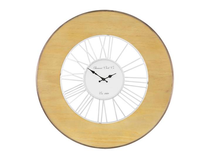 Womo-Design Wanduhr, Bronzefarben, Holz, Rund, 5x85x85 cm, Dekoration, Uhren, Wanduhren