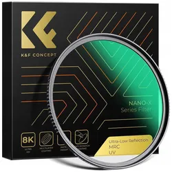 K&F Concept Filtr Kf FILTR UV Ultra Low Reflection NANO-X MRC 46 mm 46mm / KF01.2459 (46 mm, UV-Filter), Objektivfilter, Transparent
