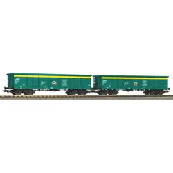 PIKO 28314 H0 2er Set Offene Güterwagen Eaos, PKP Cargo, Ep. V