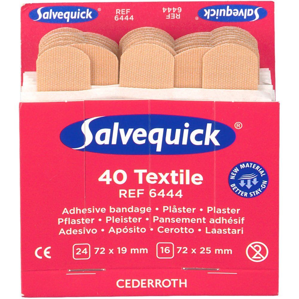 Salvequick Pflasterstrips elastisch Refill 6444 40 St Pflaster