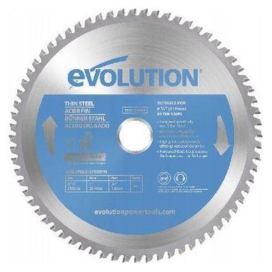 Evolution The TCT saw blade is designed to cut thin 210 mm (EVO-T210TCT-68MS)