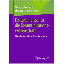 Diskursanalyse für die Kommunikationswissenschaft, Fachbücher von Thomas Wiedemann, Christine Lohmeier