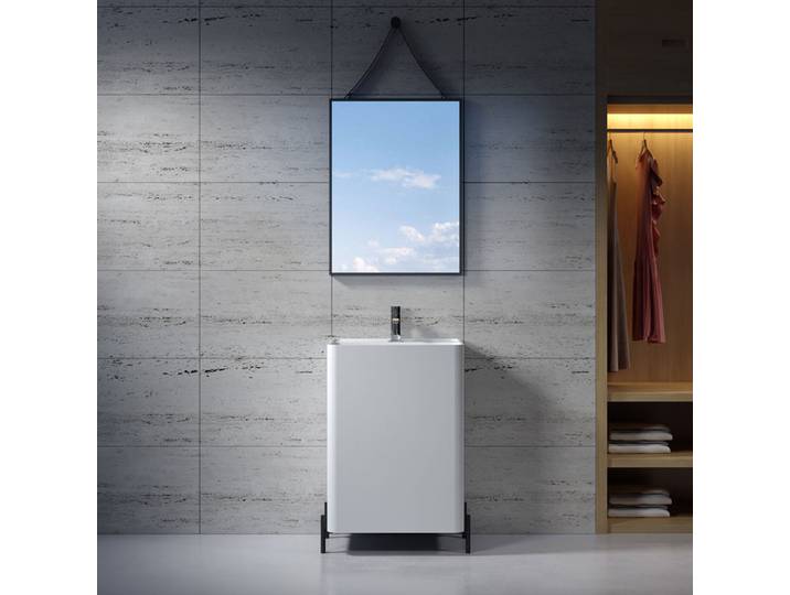 Vasque totem rectangulaire sur pieds SDV84