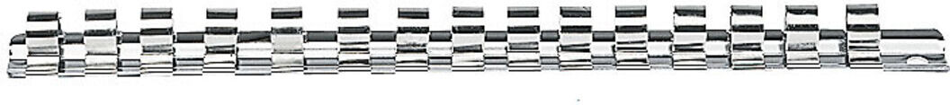 Kraftwerk Stecknuss-Schiene 250mm m. 16 Clips 3/8" (3098)