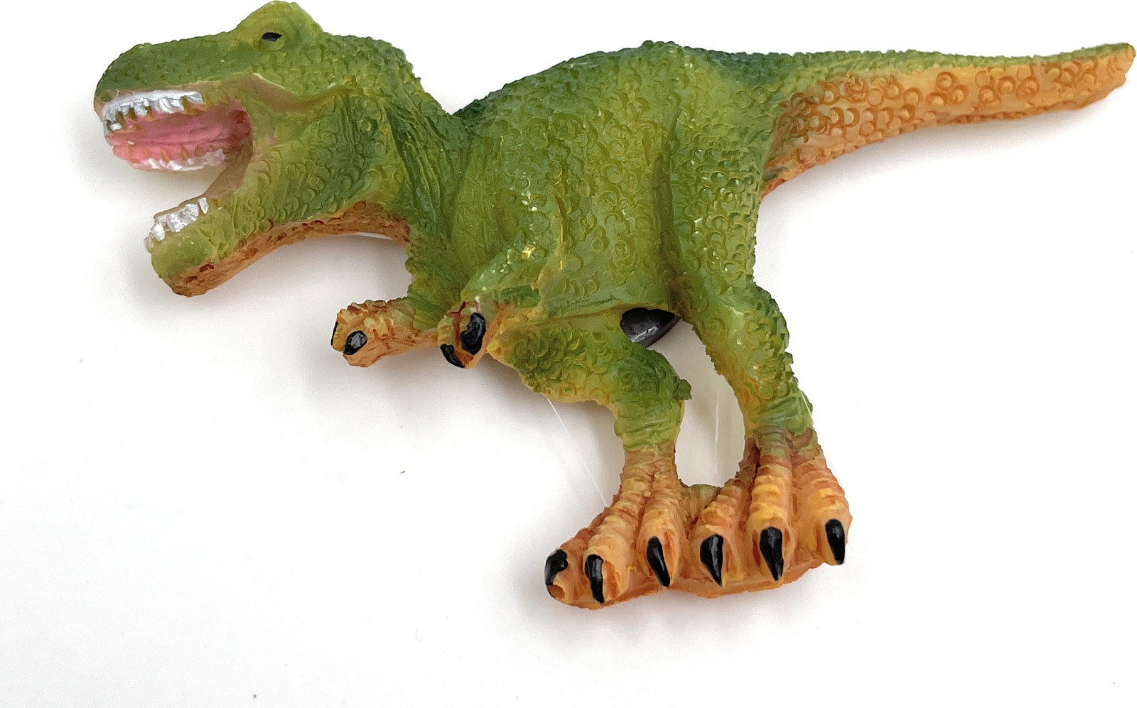 Onwomania T-Rex koelkastmagneet Tyrannosaurus dinosaurus decoratief figuur, groen, 7,5 cm