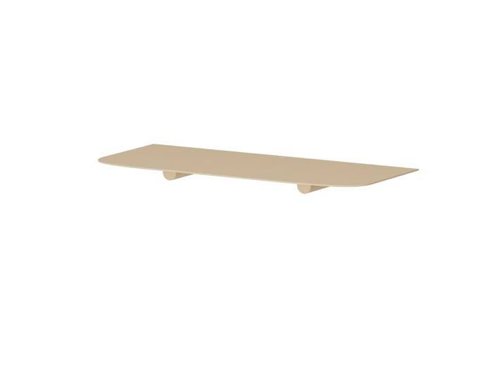 Etagère murale en acier beige, 17 x 40 cm