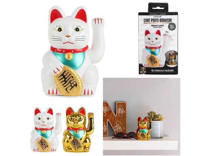 Katzen-Figur KAWAII Mehrfarbig