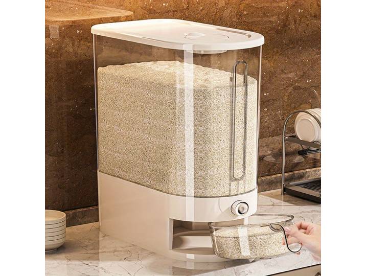 Distributeur de riz automatique à pression, réservoir de stockage de riz hermétique, anti-insectes et anti-humidité pour la maison
