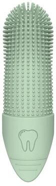 Inspire Select 360 Silicone Finger Dog Toothbrush For Pets Gentle Pet Dental Cleaning Brush For Dogs & Cats green