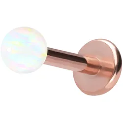 Titan Labret mit Push Fit SYNTHETISCHER OPAL