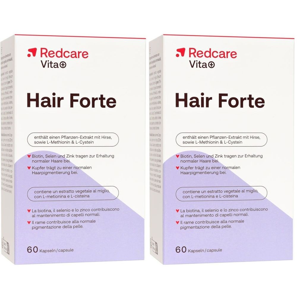 Redcare Vita+ Hair Forte Doppelpack 2x60 St Kapseln