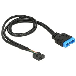 DELOCK USB 2.0 auf USB 3.0 Pin Header Konverter, 0.45m