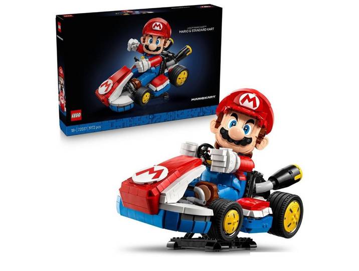 LEGO® LEGO Super Mario Mario Kart - Mario & Standard-Kart (72037) Spielbausteine, (1972 St)