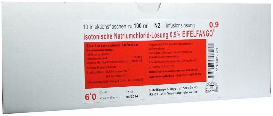 Isotonische Nacl Lösung 0,9% Eifelfango