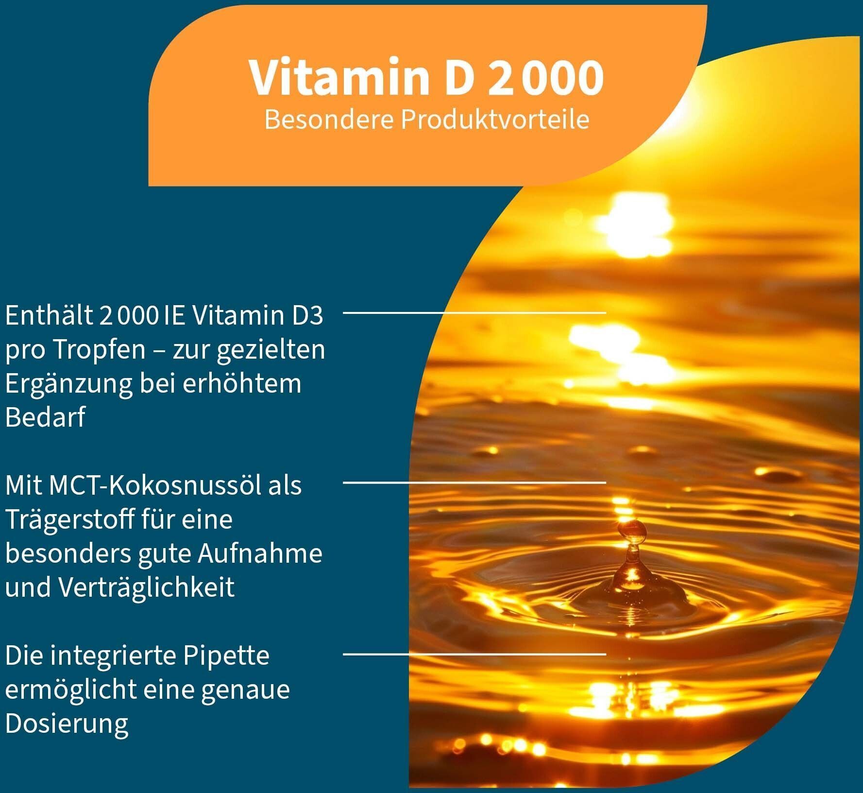 NatuGena Vitamin D 2000 Öl x3 3x15 ml