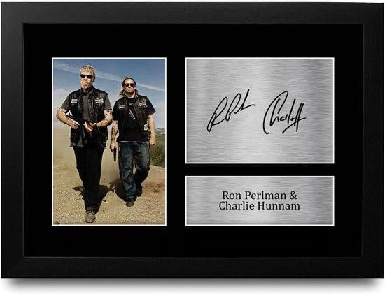 Ingelijste Gesigneerde Foto Replica voor Fans van Televisieseries