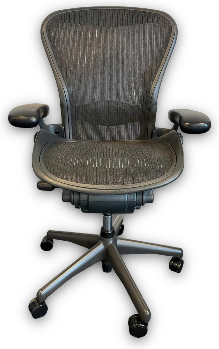 Herman Miller Aeron ergonomische bureaustuul Graphite met Lumbar support