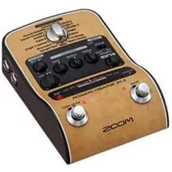 Zoom AC2 Preamp pedal for acoustic guitars, Effektpedal, Gold