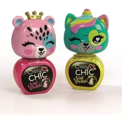 Crazy Chic: Tier-Nagellackset – 2-teilig, gelb und rosa