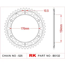 RK Kettenrad 5132 44 Zähne