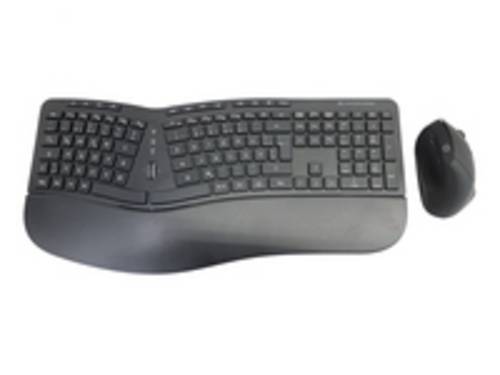 ORAZIO ERGO Set aus ergonomischer Tastatur und vertikaler Maus, QWERTZ deutsch, schwarz