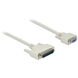 Delock Serielles Kabel D-Sub 25 Stecker zu D-Sub 9 Buchse 1 m