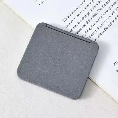 Fusion Finds Cute Compact Makeup Mirror Double Sided Pocket Mirror Portable Mini Travel Mirror For Purse & Handbag grey