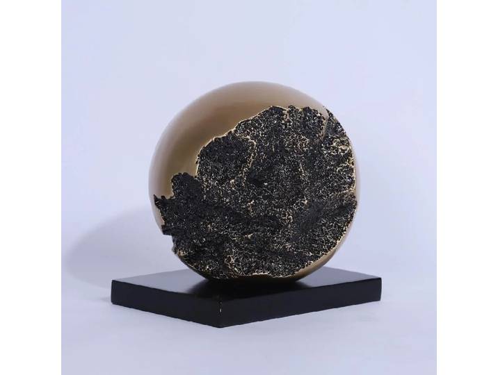 Globe d'illustration abstraite en alliage, ornements en Imitation Bronze, Sculpture sphérique, décoration de bureau, artisanat, Statue, décoration de maison moderne