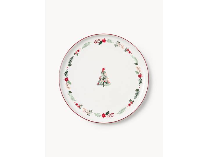 Plat de service de Noël en porcelaine Eve