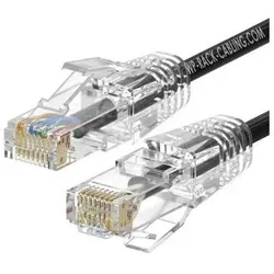 WP Rack & Cabling WP WPC-PAT-6AU005BL-S Netzwerkkabel Schwarz 0,5 m Cat6a U/UTP (UTP) (U/UTP, CAT6a, 0.50 m), Netzwerkkabel