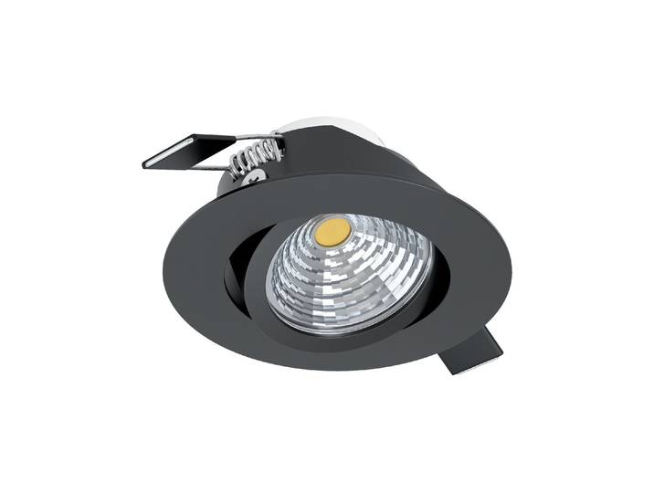 Einbauleuchte EGLO Einbauspot Saliceto 1 , schwarz, H:4,2cm Ø:8,8cm, Leuchten, Einbauleuchte