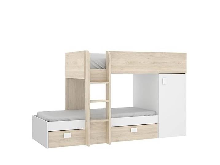 Rimobel DEKIT Grupo Move Etagenbett, Melamin, Weiß, Doppel