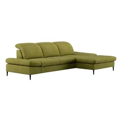 COTTA Ecksofa mit Funktion Serra Stoff Green