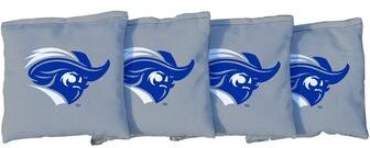 Skip's Garage Christopher Newport Captains Grey Cornhole Bags