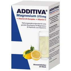 Additiva Magnesium 375mg +Vitamin B + Vit C 20X6 g