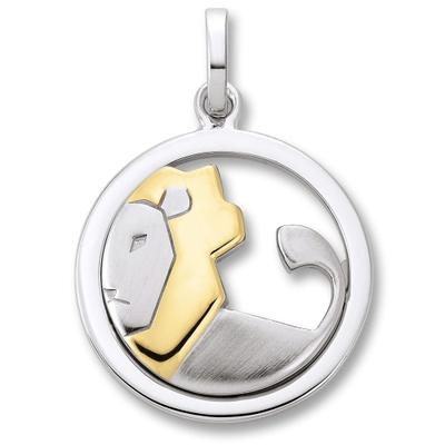 Sternzeichenanhänger ONE ELEMENT "Sternzeichen Anhänger aus 925 Silber", silber, Schmuckanhänger, Damen, Loewe, Steinbock, Silber 925 (Sterlingsilber)