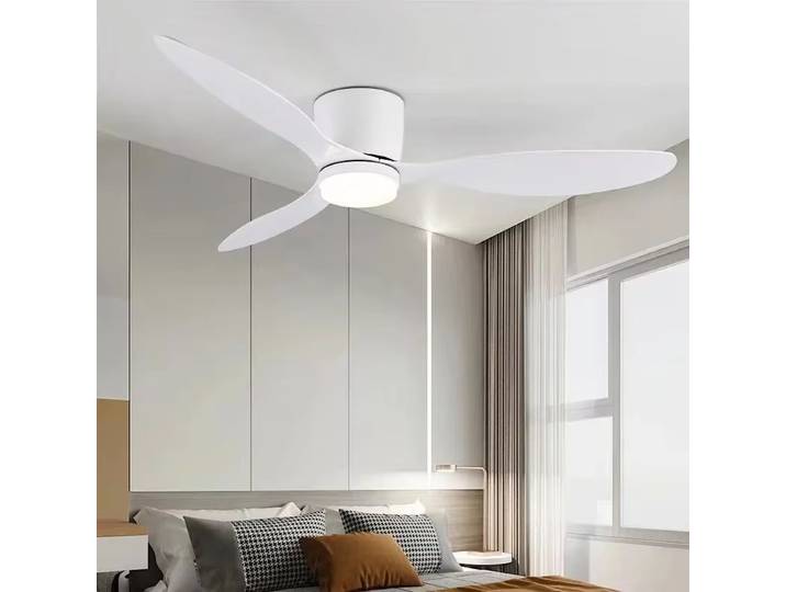 42 52 pouces ventilateurs de plafond avec lumières Led 3 couleurs 6 vitesses ventilateurs de moteur à courant continu télécommande ventilateurs décoratifs au sol bas avec éclairage