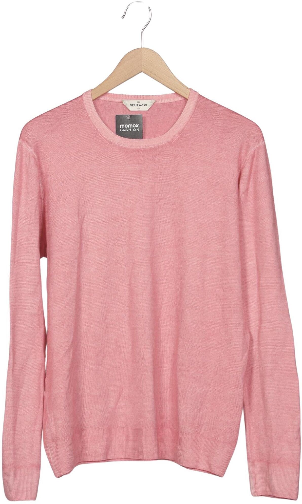 Gran Sasso Herren Pullover, Pink, Gr. XL, Schurwolle - Second Hand
