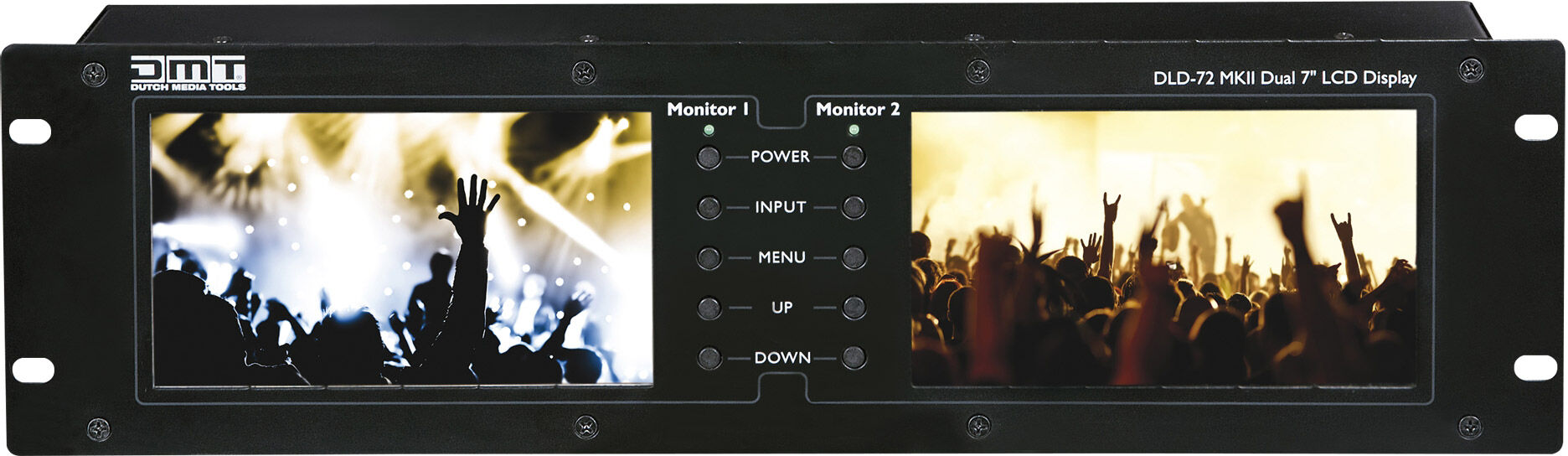 Dmt Dld-72 Mkii Dual-7-Zoll-Display Mit Hdmi-Anschluss – Rack-Montageversion