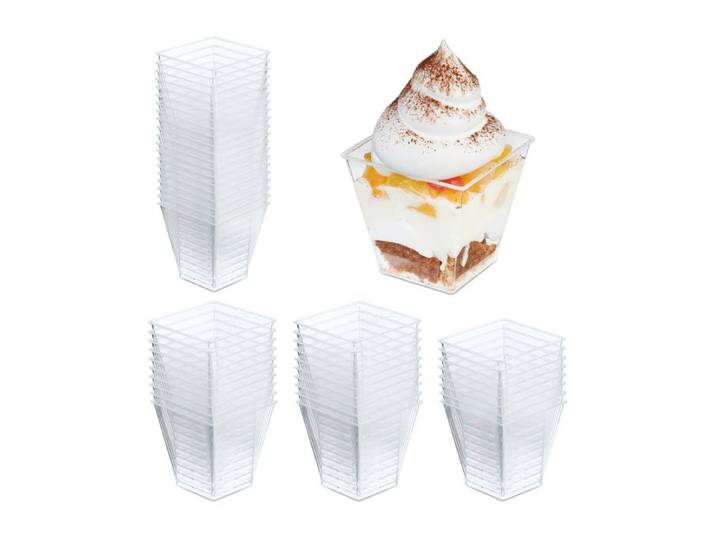 Relaxdays Dessertschalen 50er Set