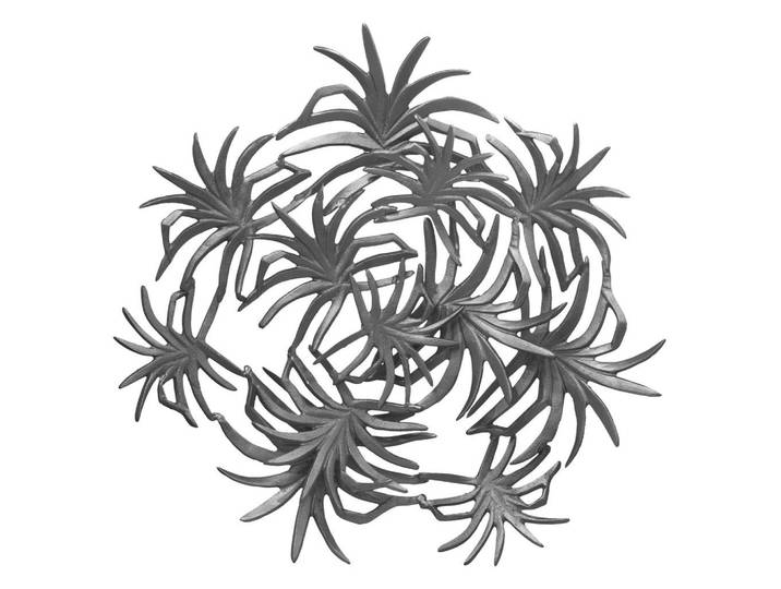WANDDEKO Domizil Schwarz, 70x9 cm