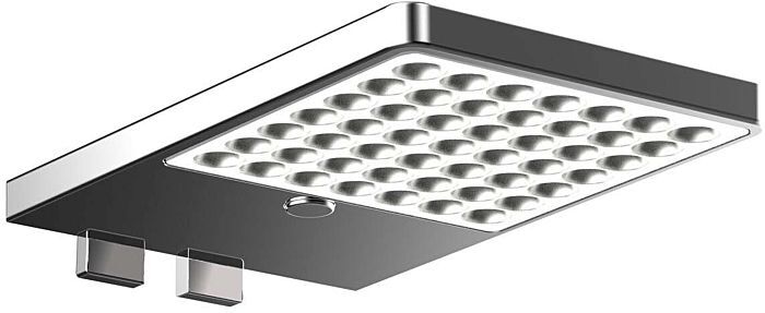 Emco System 2 LED-Spiegel-Klemmleuchte 359500102 chrom, Klemmbereich 4-6mm, stufenlos dimmbar
