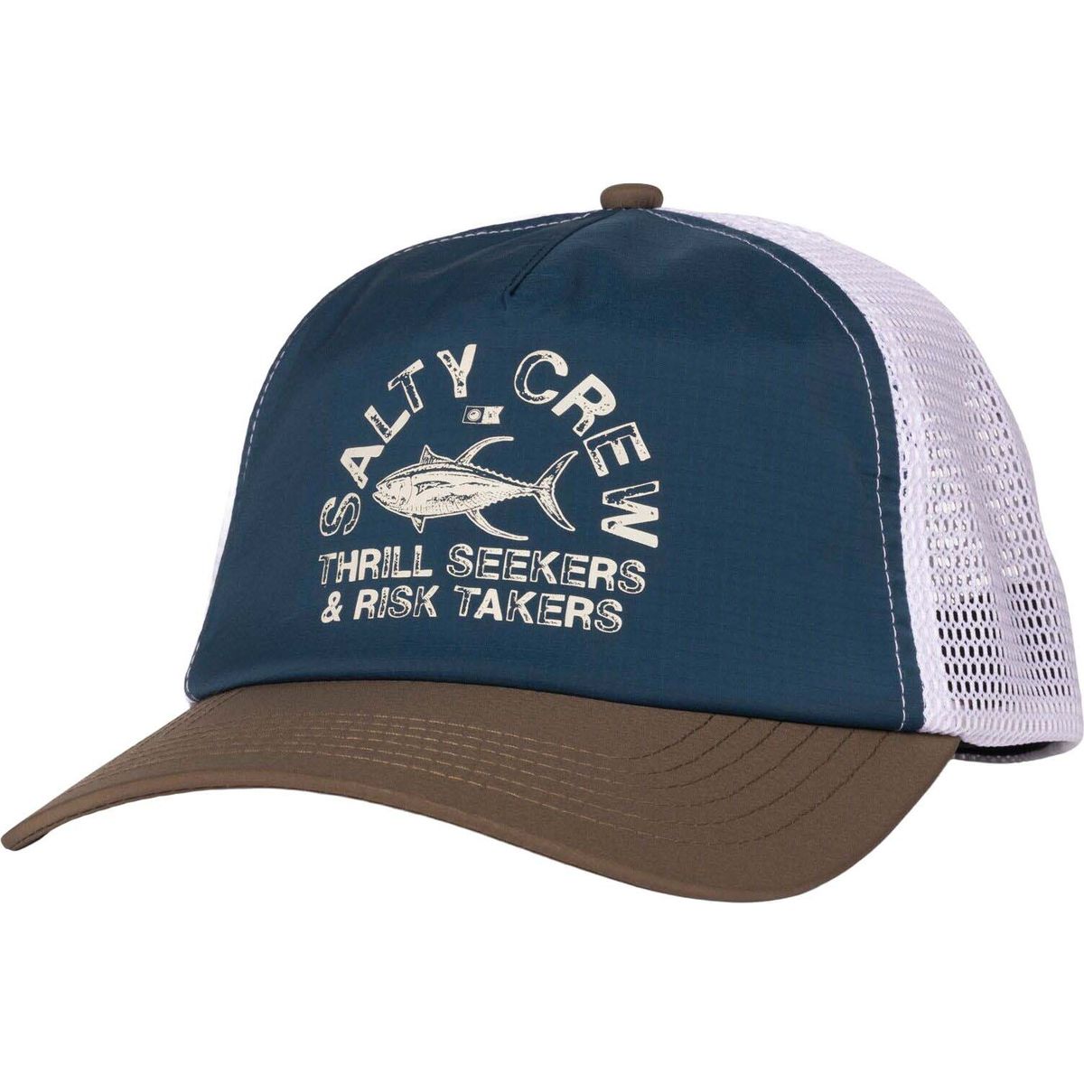 Salty Crew Stamped Trucker deep ocean/brown (DOCN/BRN) 1Sz 35035777-DOCN/BRN-1Sz