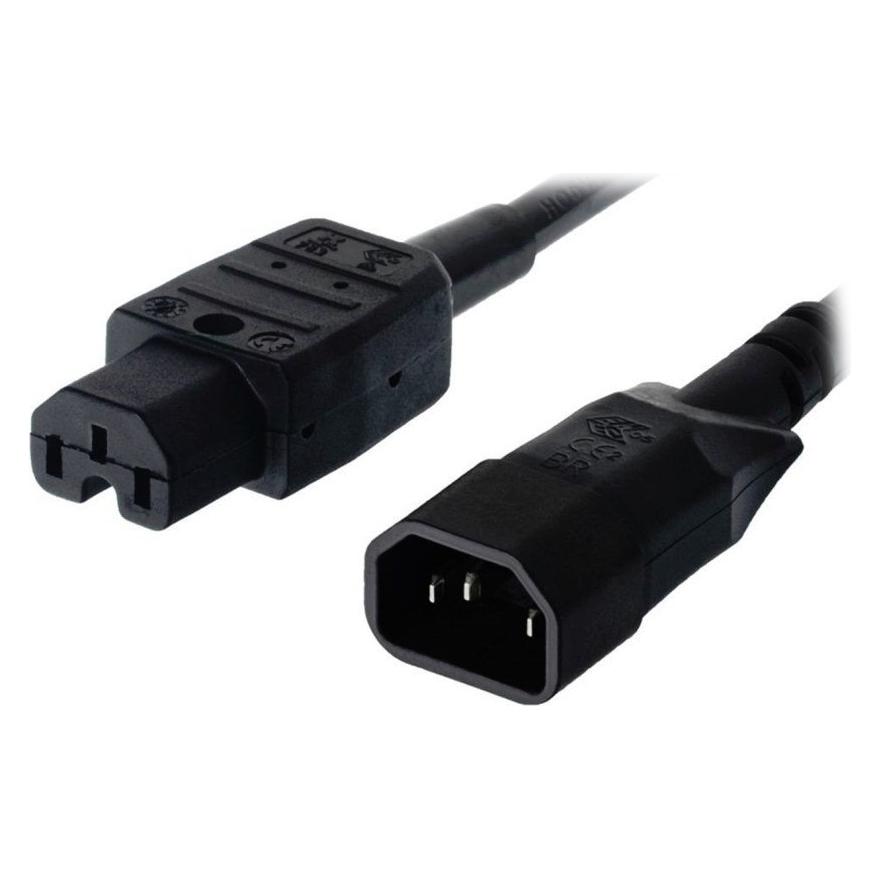 PremiumCord Kabel síÅ¥ový prodlužovací, IEC320 C14 - C15 (2 m) (KPSS2)